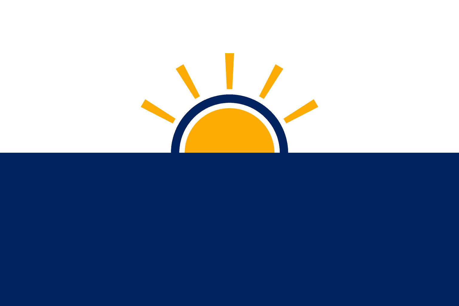 The flag of Aarunya Swaraj Party — a golden dawn rising over a shared horizon